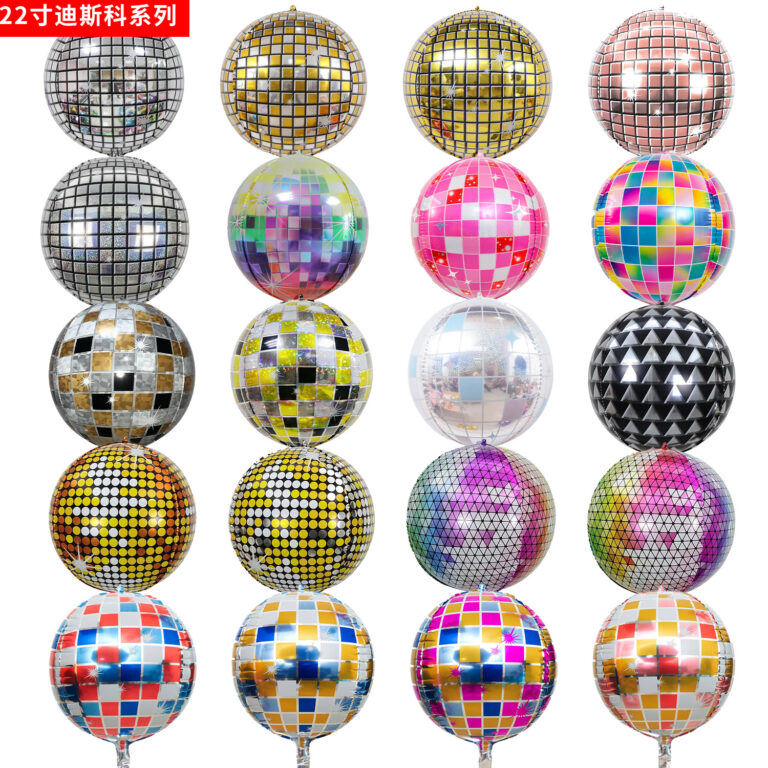 4d disco foil balloons