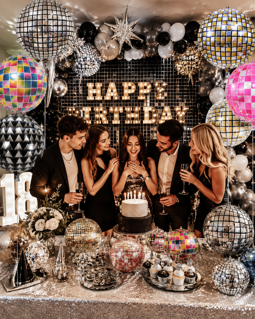 22 inch mirror ball balloons for party decoration